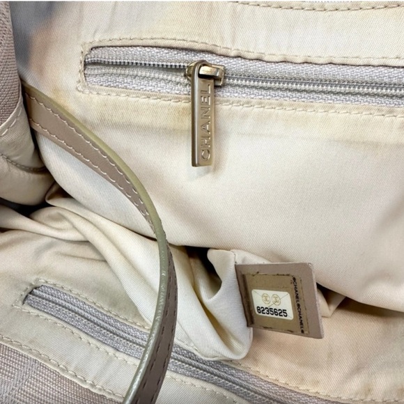 Chanel Pre Loved CC Travel Line Tote Handbag in great used condition. - Picture 9 of 10